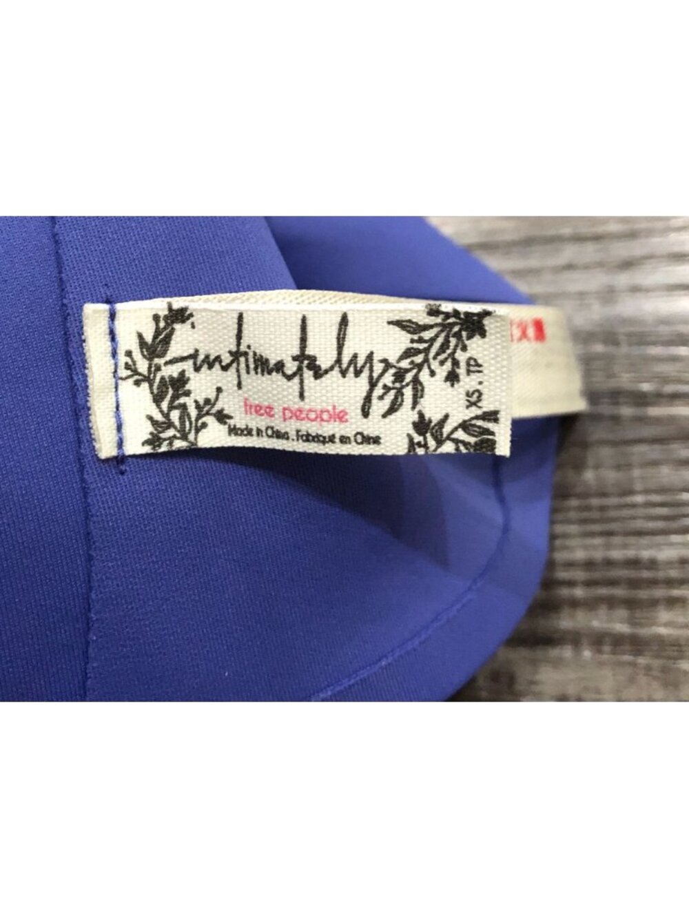Free People Sage Longline Bralette Blue Sports Bra Size XS - Picture 3 of 4
